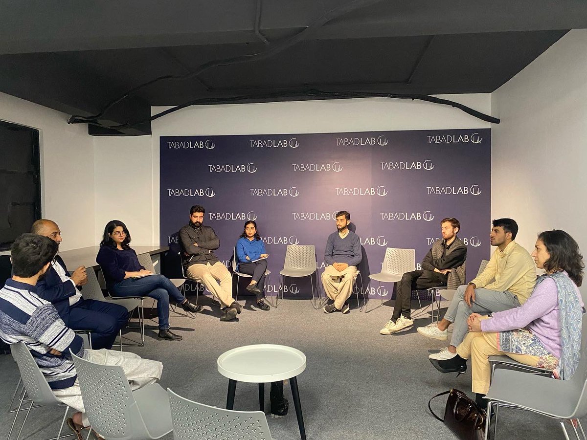 ALPforPakistan's tweet photo. In Islamabad, our alumni visited Tabadlab’s office and had a meeting with their founder and CEO Mosharraf Zaidi. The discussion revolved around working in the education sector and the challenges of having all the stakeholders on board to achieve one’s goals and vision. https://t.co/3XKXXL1v2O