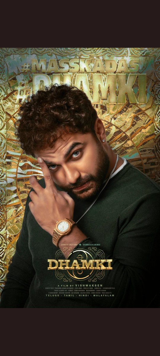 VarmaSaikiran's tweet photo. Eagerly waiting for #Dhamki  , Das at his best with #DhamkiFirstLook  . All the best for the team https://t.co/0QtXttTzgi