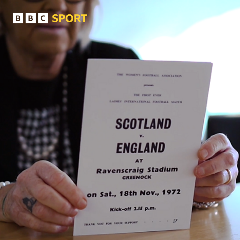 BBCSport's tweet photo. 🗣️ "We arrived to play England in a furniture lorry because the bus didn’t turn up. We just played with our hearts more than anything else."

🏴󠁧󠁢󠁳󠁣󠁴󠁿🏴󠁧󠁢󠁥󠁮󠁧󠁿 The players in that game were pioneers. 

This is their story...

#BBCFootball