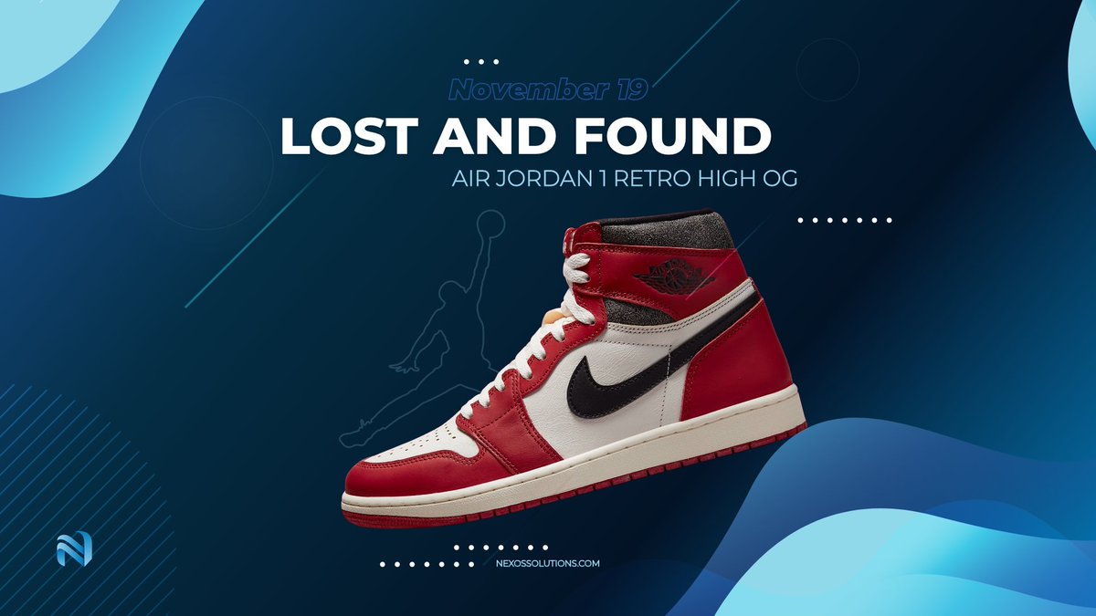 nexossolutions's tweet image. You 𝗹𝗼𝘀𝘁 hope in releases &amp;amp; 𝗳𝗼𝘂𝗻𝗱 no good solution to finally hit? 👀

We are here to change that on the Jordan 1 Lost &amp;amp; Found release on the 19th November 🎯

• Like &amp;amp; Retweet ❤️♻️
• Comment if you are going for the release✍️

We pick 2 for a weekly in the comments 🫴