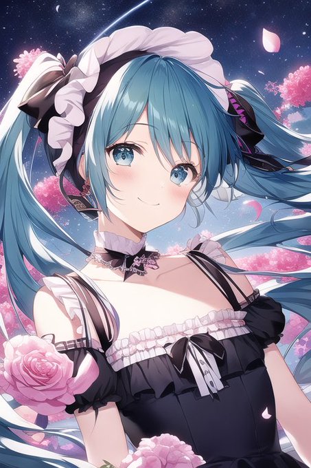 #初音ミク 
#NovelAIDiffusion 
#AI絵 
#ai絵師と繋がりたい 