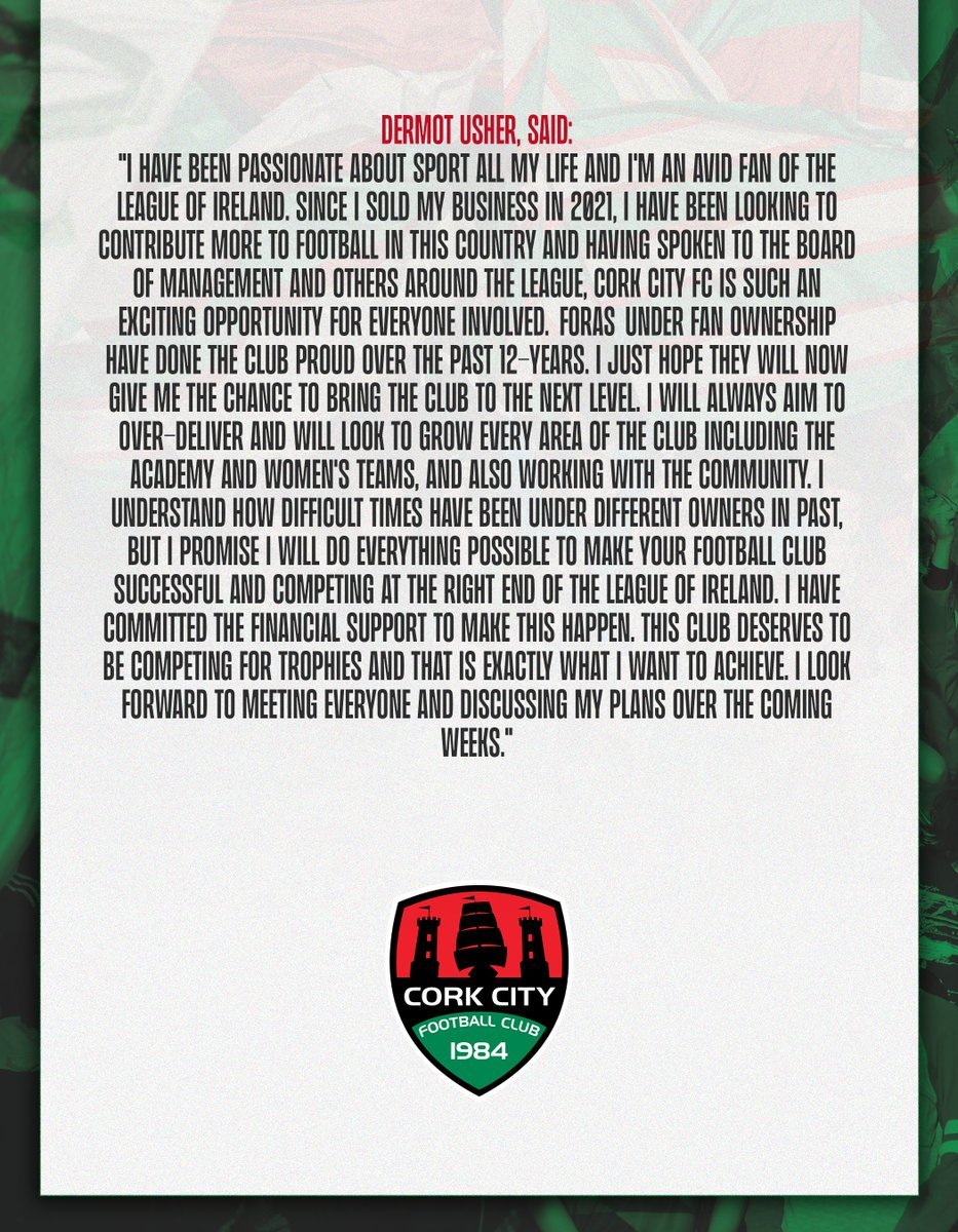 Cork City FC tweet media