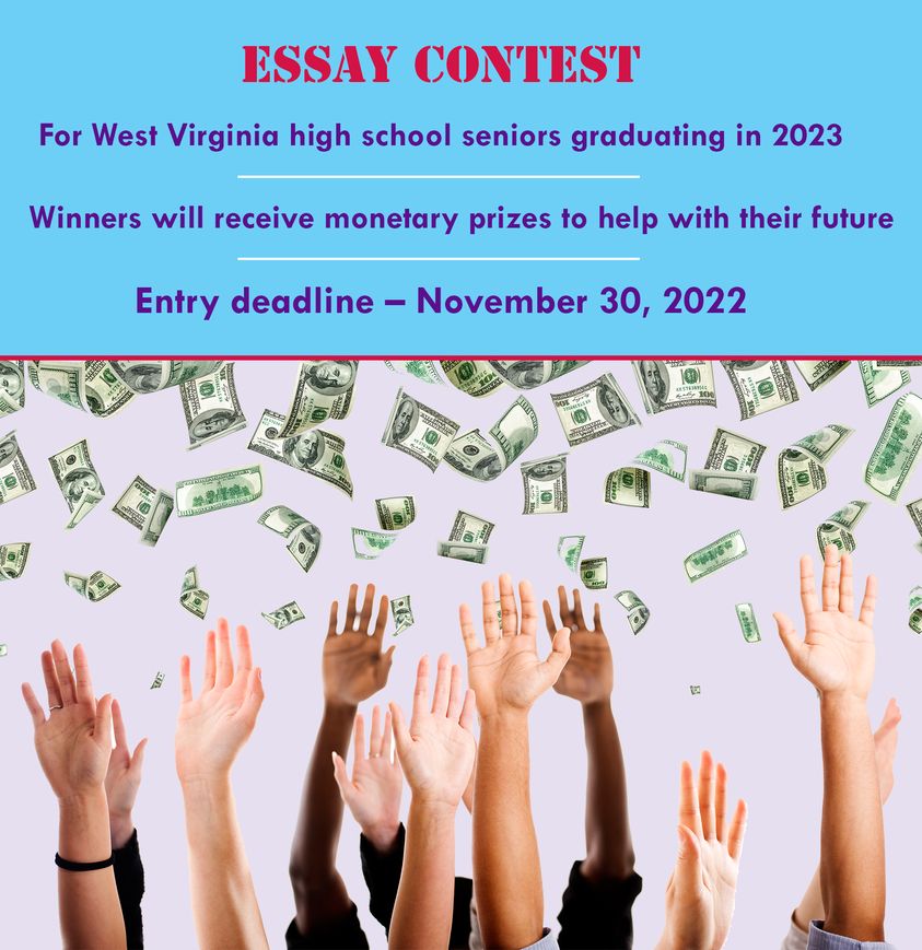 The Disability History Essay Contest is an opportunity for WV 2023 high school seniors to earn money to help with your future and to learn more about disability history.
Entry deadline is November 30, 2022.
For more information and to apply: bit.ly/3TGJaVG