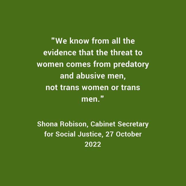 We really need an answer <a href="/ShonaRobison/">Shona Robison SNP</a>. Is Dolatowski a predatory, abusive, violent man or an abusive transwoman? If the former, why is Dolatowski now in Cornton Vale &amp; if the latter will you admit this statement to <a href="/ScotParl/">Scottish Parliament</a> was a falsehood? "All the evidence" does not stack up.