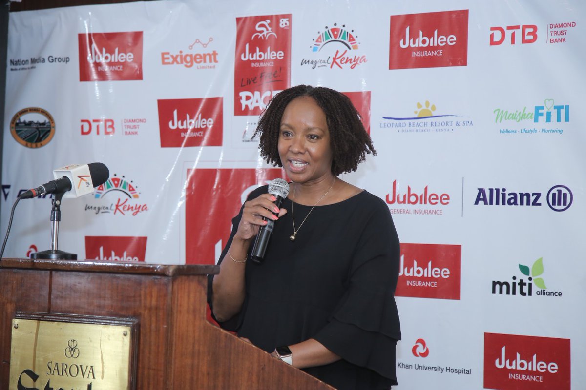 JubileeGroupKE's tweet photo. We're celebrating #85Years of business success. The #Wellness agenda is the next frontier for us. The #JubileeLiveFreeRace is one of the flagship events that we will be hosting to commemorate this milestone #CycleToWin- Group Head of MCC @carolinewndungu https://t.co/SMEDTYuz0G