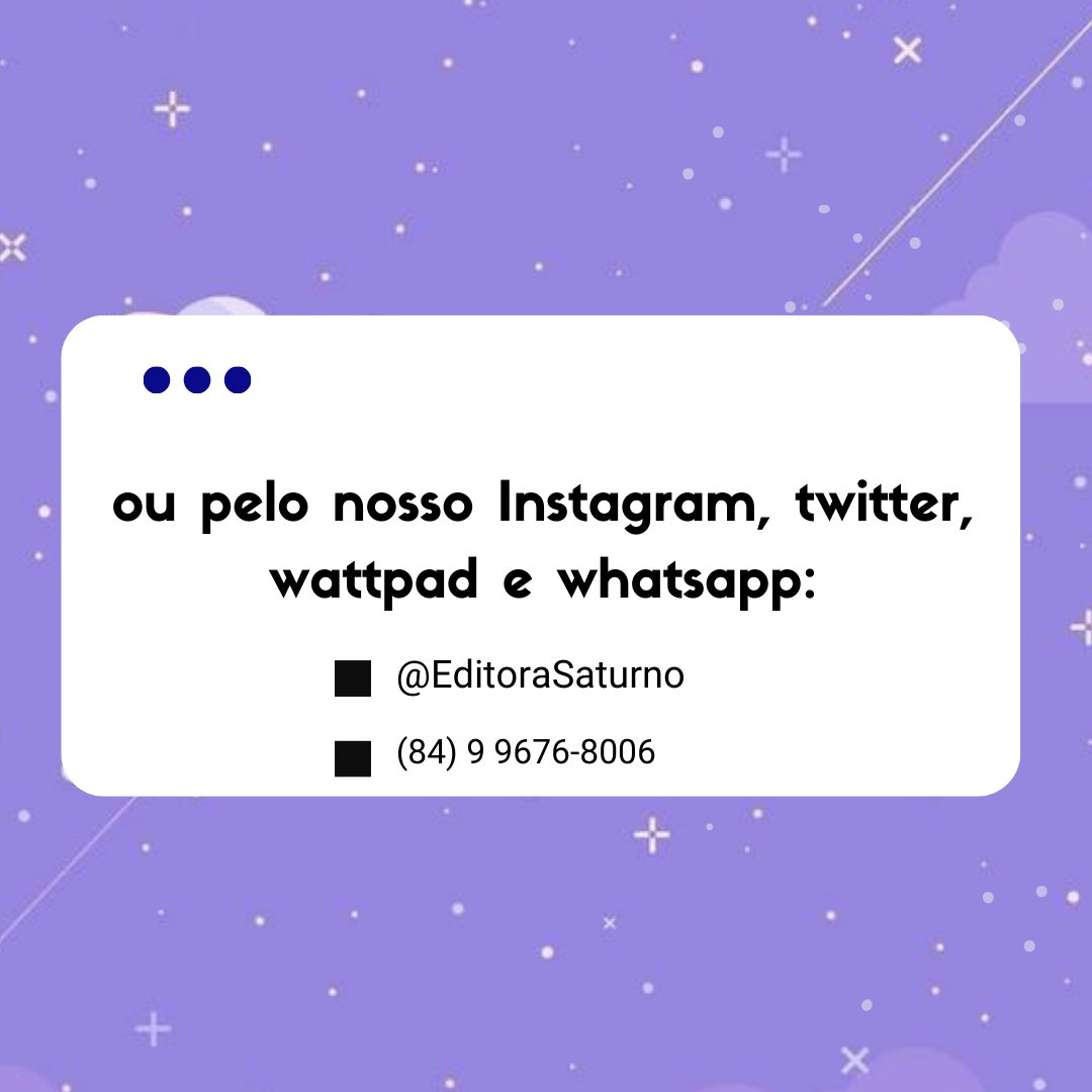 EditoraSaturno's tweet photo. Acha que aquela fanfic merece um livro físico? Indique para nós pelos meios acima🪐 https://t.co/pcn5B9rPMt