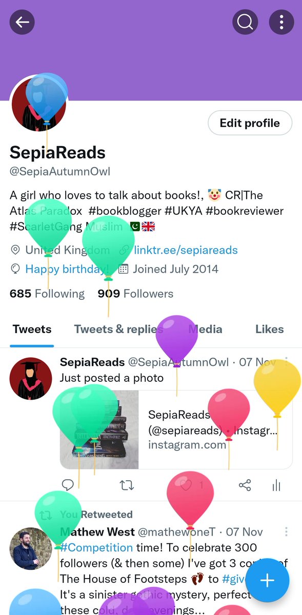SepiaAutumnOwl's tweet photo. It's my birthday! https://t.co/P01ZzYxK8t