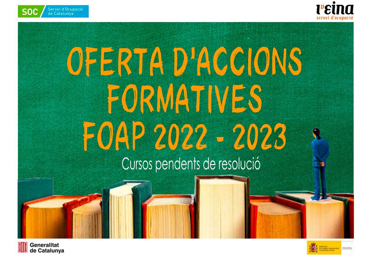 leinaelvendrell's tweet photo. 📕📚📖NOUS CURSOS A L'EINA - OFERTA D'ACCIONS FORMATIVES 2022 - 2023

ACTIVITATS AUXILIARS DE COMERÇ

OPERACIONS AUXILIARS DE SERVEIS ADMINISTRATIUS I GENERALS

FORMULARI D’INSCRIPCIÓ
https://t.co/Ujki3LFqoy
MÉS INFORMACIÓ:
https://t.co/lWhCatX7sX https://t.co/ZF13tGS7lk