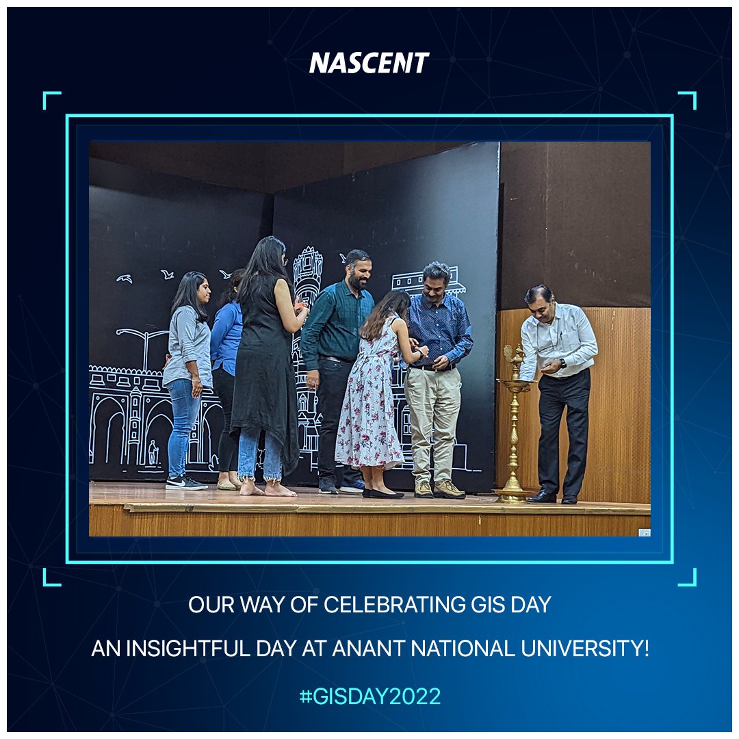 nascentinfo's tweet photo. Glimpses of the enlightening session hosted by Nascent at Anant National University on #GISDay2022!

Apart from discussing upcoming trends and technologies related to #GIS, we discussed about our GIS products and services called 'Layers'.

@Anantuniv https://t.co/lVi5EuYl97