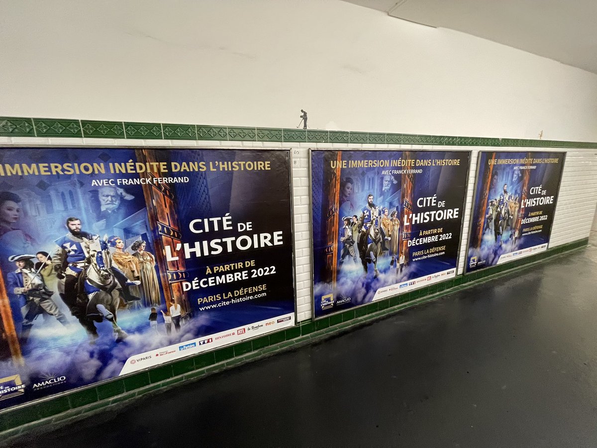 La <a href="/Citedelhistoire/">Cité de l’Histoire</a> s’affiche dans le métro !
Avec <a href="/AmaclioP/">Amaclio_Productions</a> et <a href="/FranckFerrand/">Franck Ferrand</a>