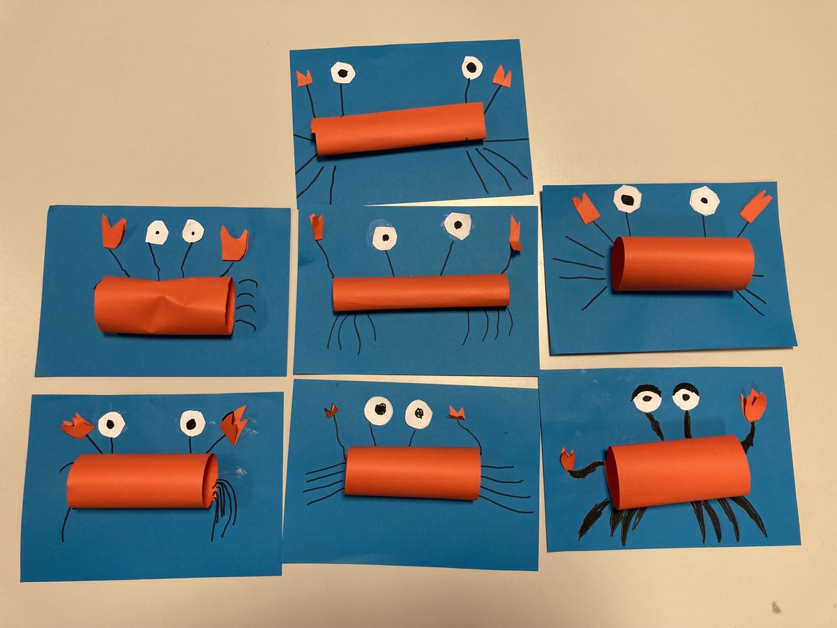 We learned about the migration of red crabs on Christmas Island and made our own crabs! Aren't they wonderful!