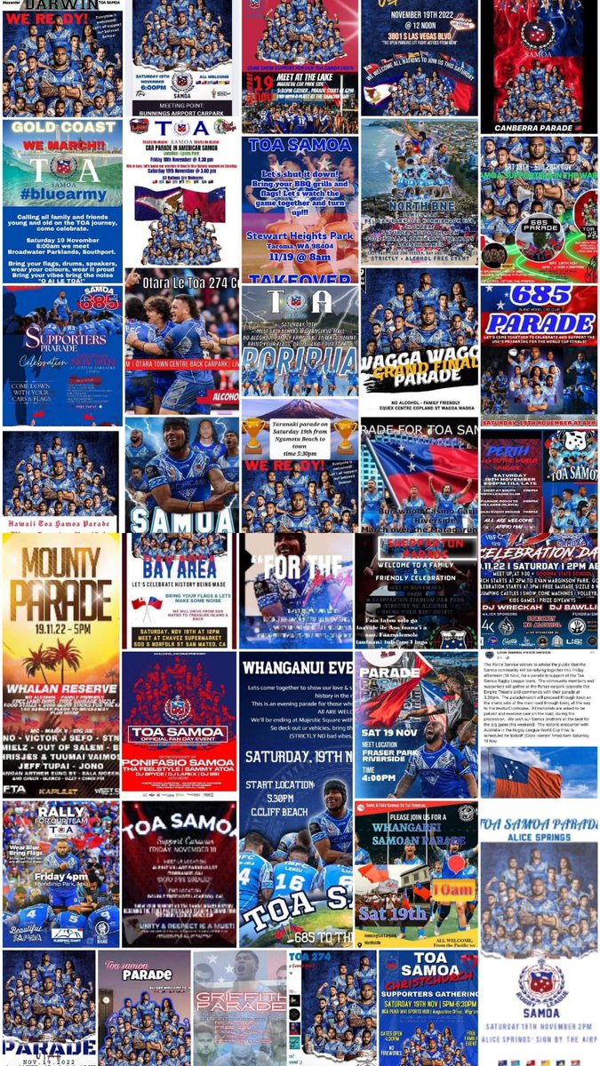 DottiReid's tweet photo. 🇼🇸685 to the world🌏 just look at this @RLWC2021 @RLSamoa Samoa worldwide @SamoaRugby  #AUSSAM #RLWC2021 credits JFanene https://t.co/F1L8qgL3NR