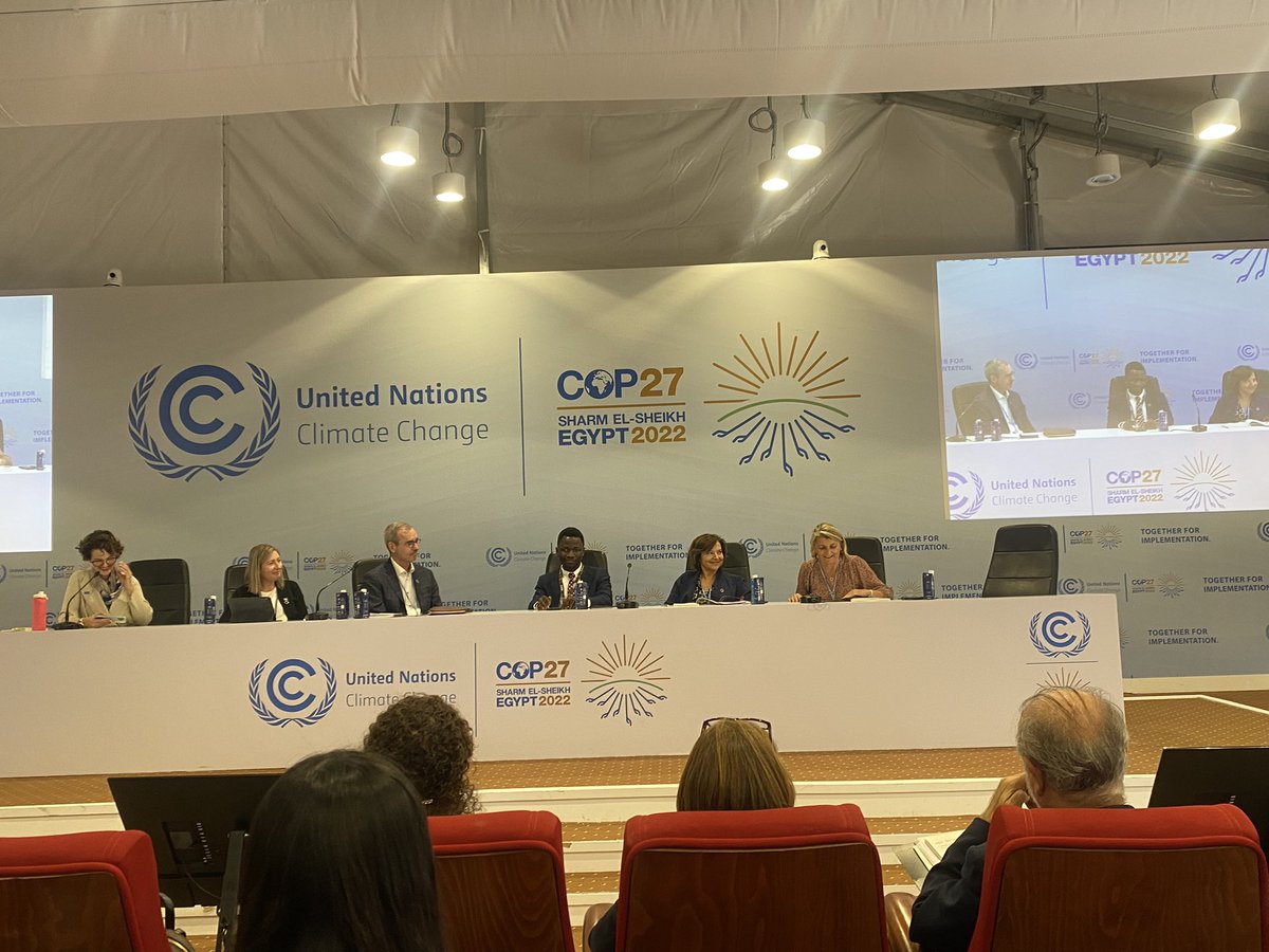 bethchristie__'s tweet photo. @HenryIbitolu sharing his expertise at #COP27 panel ‘universities as key solutions providers’ @EdUniStudents @LfSScotland @EdinburghUni @BCScotland https://t.co/qZGy3D0Air
