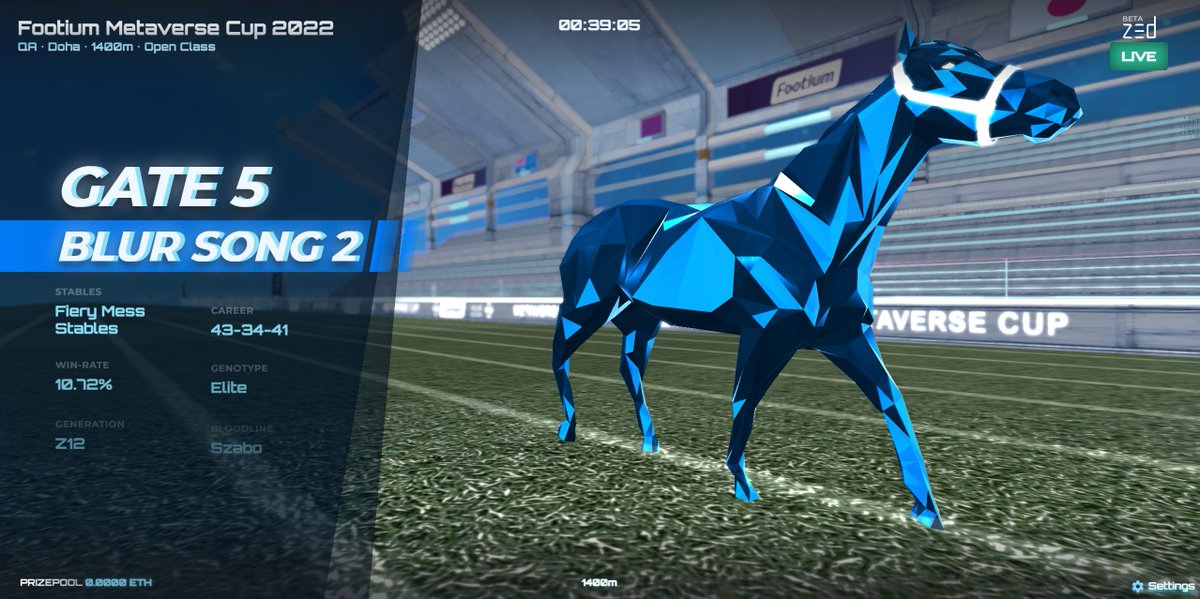 Footium's tweet image. Footium x @zed_run 🔥

#MetaverseCup