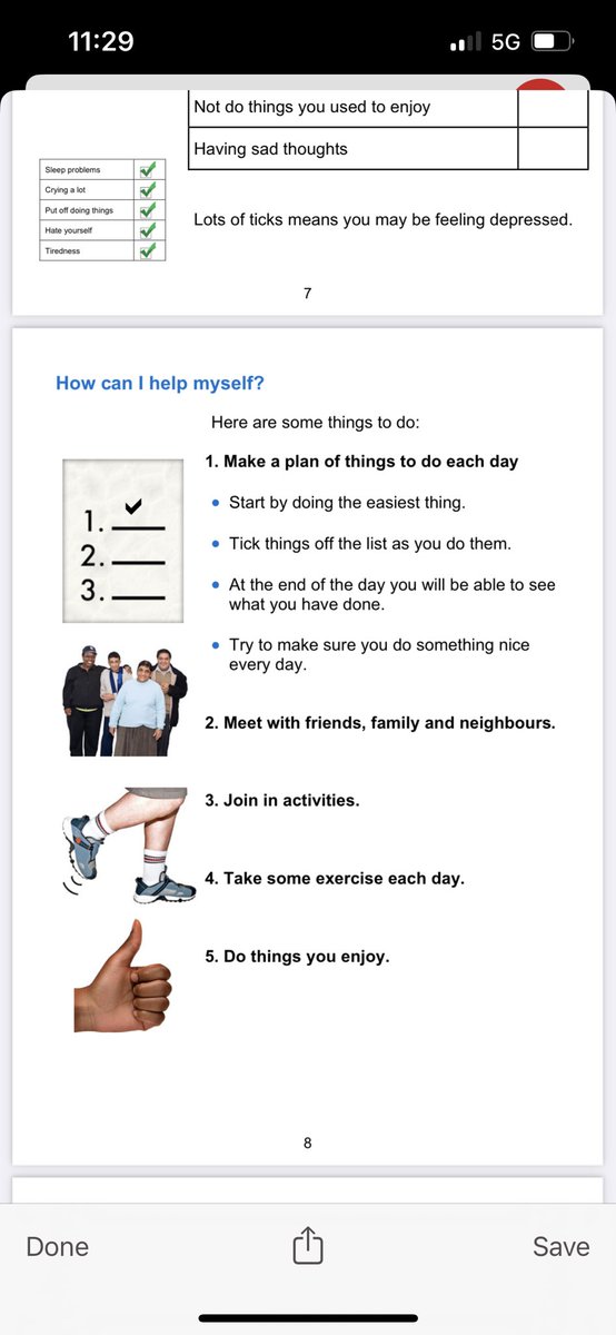 prebarbie's tweet photo. NHS “Self help” guide for depression, and they wonder why no one gets the help they need. https://t.co/gaazDOT1AX