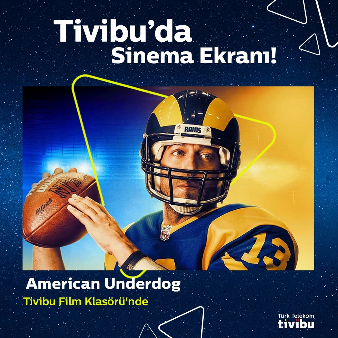 Amerikan futbolu oyuncusu Kurt Warner’ın süpermarkette başlayıp Superbowl’a uzanan kariyer hikayesi ‘’American Underdog’’, Tivibu Film Klasörü’nde sizleri bekliyor!

#Tivibu #TiviKeyfiTivibuda #AmericanUnderdog