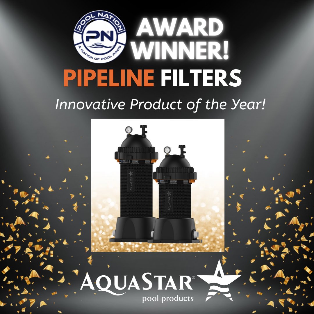 AquastarP's tweet image. WINNER!  Residential Pool Filter of the Year AND Innovative Product of the Year! THANK YOU POOL NATION! 

#ipspexpo #vegaspoolshow2022 #poolshow2022 #swimmingpoolservice #poolservicecompany #poolbuilder #poolbuilderlife #poolservicelife #poolbuildersofinstagram #poolnation
