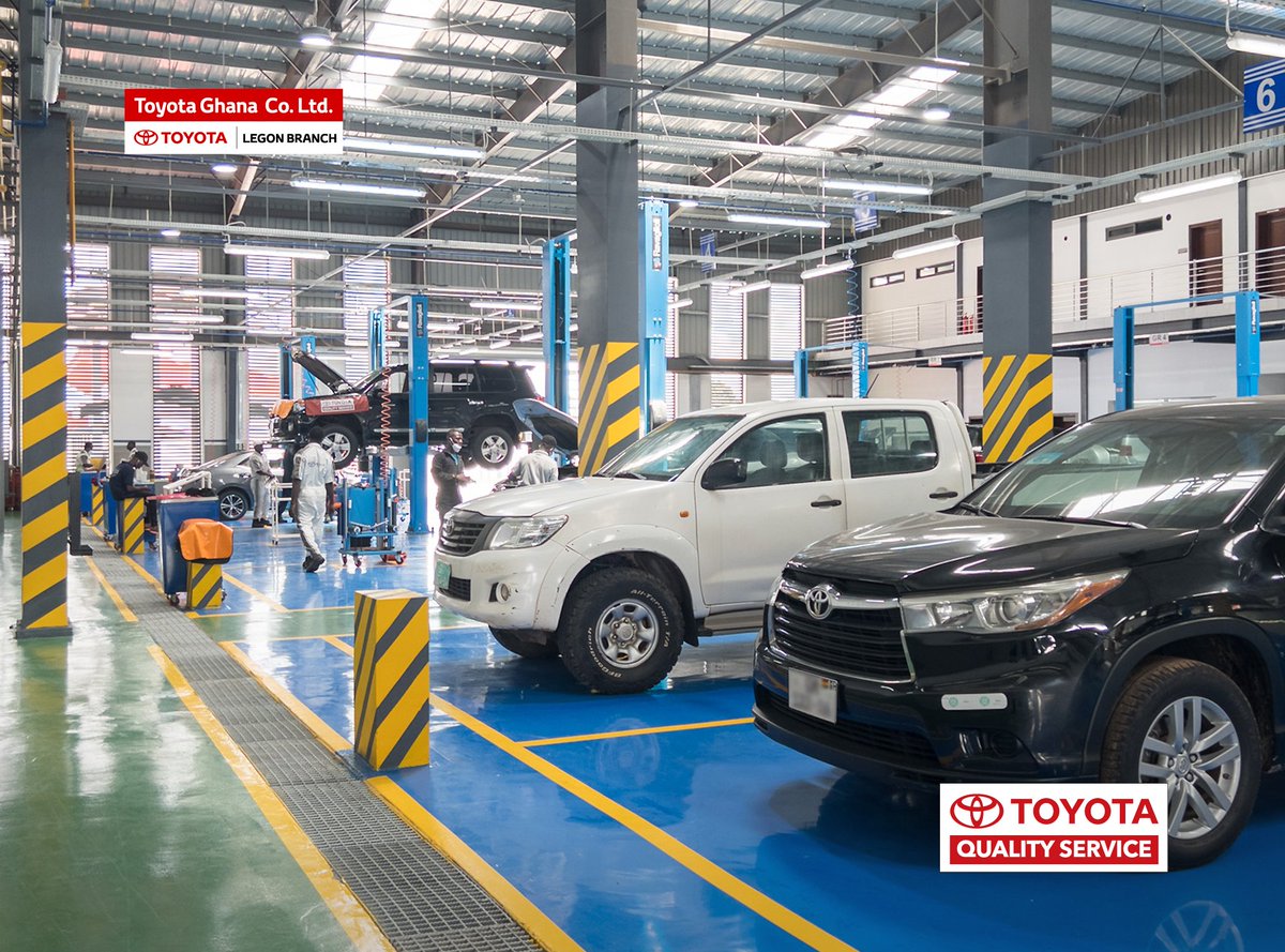 ToyotaGhanaLtd's tweet photo. Schedule an appointment at our new 𝗟𝗲𝗴𝗼𝗻 𝗕𝗿𝗮𝗻𝗰𝗵 and experience Quality Service.
Call us on - 𝟬𝟯𝟬𝟮 𝟳𝟯𝟴 𝟯𝟲𝟭 or WhatsApp - 𝟬𝟮𝟱 𝟳𝟵𝟱 𝟱𝟰𝟰𝟳.
#Toyota #Ghana #LegonBranch #QualityService #BodyAndPaint #GenuineParts #SuperiorQuality https://t.co/5l66gD1hAd