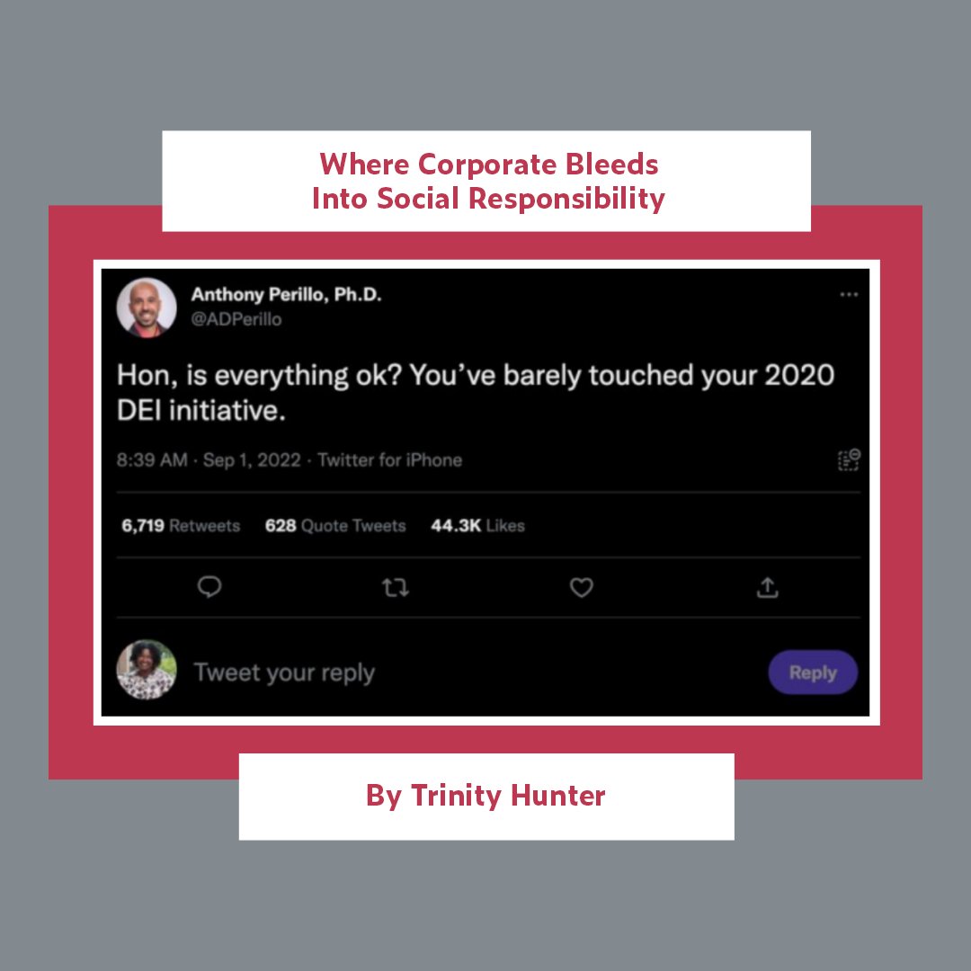 Where do brands stand when it comes to corporate social responsibility? Read Platform Magazine writer Trinity Hunter's blog post titled, "Where Corporate Bleeds Into Social Responsibility." uaprssa.org/post/where-cor…