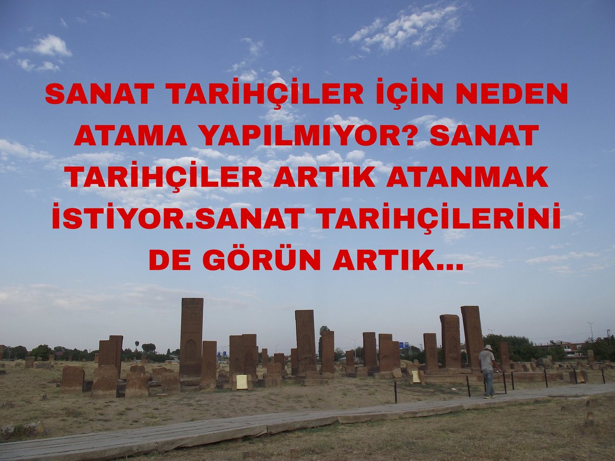 #sanattarihçileristihdamistiyor 
#sanattarihimezunlarıatamaistiyor #enaz2000müzearaştırmacıalımıistiyoruz
<a href="/MehmetNuriErsoy/">Mehmet Nuri Ersoy</a>  <a href="/TCKulturTurizm/">T.C. Kültür ve Turizm Bakanlığı</a>  #sanattarihçileristihdamistiyor