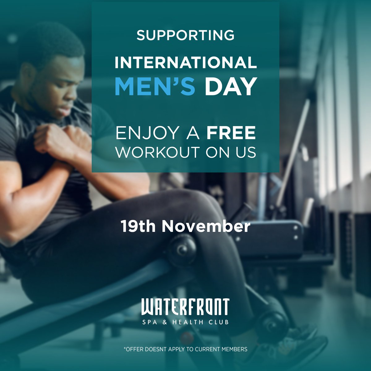 W4terfront_spa's tweet photo. Fancy a FREE workout? 🏋🏻‍♀️

This Saturday marks #InternationalMensDay, and to celebrate we’re offering a free workout to men who join us on Saturday 19th November.

Enjoy free use of our #GymFacilities all day, no need to book, just simply turn up!

#mensday #MensDay2022 https://t.co/9BHukq4sB0