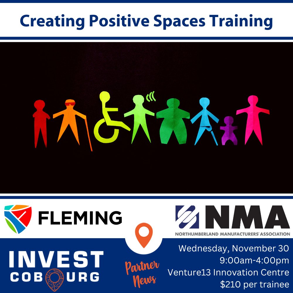 Town of Cobourg (@townofcobourg) on Twitter photo ECONOMIC DEVELOPMENT: Northumberland Manufacturers' Association is proud to partner with <a href="/FlemingCollege/">Fleming College</a> & create a customized training session for our manufacturing HR professionals & management teams to help create & introduce a more welcoming workplace for 2S/LGBTQIA+ people. ECONOMIC DEVELOPMENT: Northumberland Manufacturers' Association is proud to partner with <a href="/FlemingCollege/">Fleming College</a> & create a customized training session for our manufacturing HR professionals & management teams to help create & introduce a more welcoming workplace for 2S/LGBTQIA+ people.