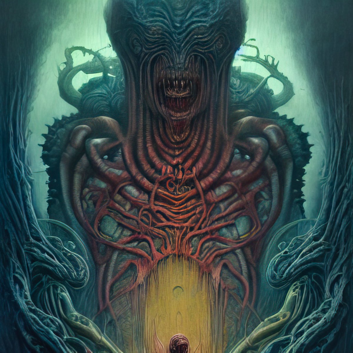 The_Connectome's tweet photo. New drop on @objktcom:

▪️ Oblivio Accebit #0023 ▪️

1/1 · 1 ꜩ

🔗 https://t.co/fD8wCpyI3n

#darkart #art #eldritch #horror #AI #AIart #darkNFT #NFT #nftart #AInfts #objkt #tezos #CleanNFTS $xtz https://t.co/N3DUKXLzRR