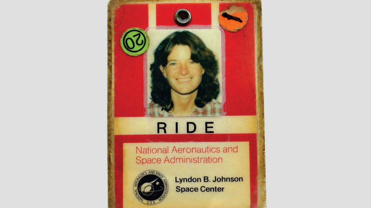 #TBT Sally Ride’s NASA ID card. NASA received 8,079 astronaut applications in 1977. Ride and five other women were among the 35 astronaut candidates chosen. ⁠go.ucsd.edu/39vTuOY