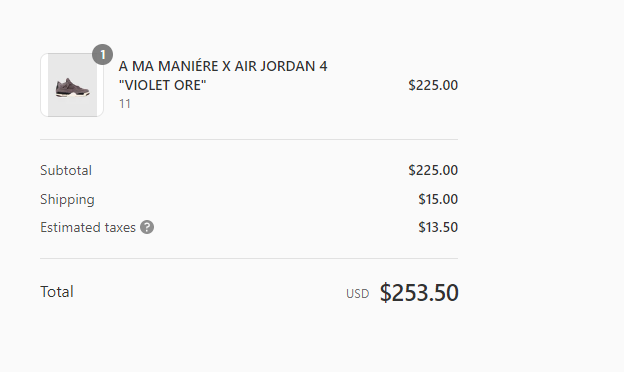 jinchung24's tweet photo. @SOLELINKS Thought it was over with the 10 minute queue. First AMM drop W. Thanks again https://t.co/cn7YaRh7we