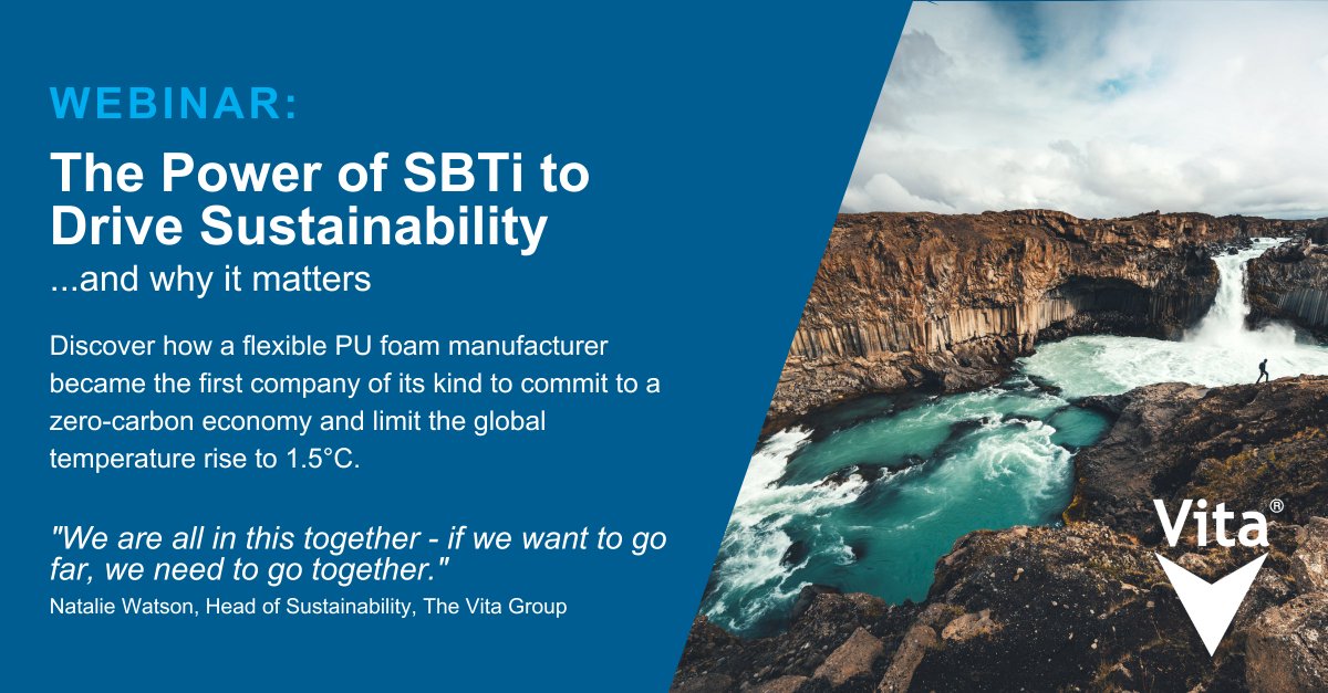 It's just one to go week before our Webinar - The Power of SBTi to Drive Sustainability, will you be joining us?  ➤ Sign up for the event here: eu1.hubs.ly/H02b2fV0

#SBTi #ScienceBasedTargets #ScienceBasedTargetsInitiative #Sustainability #VitaSustainability #Innovation