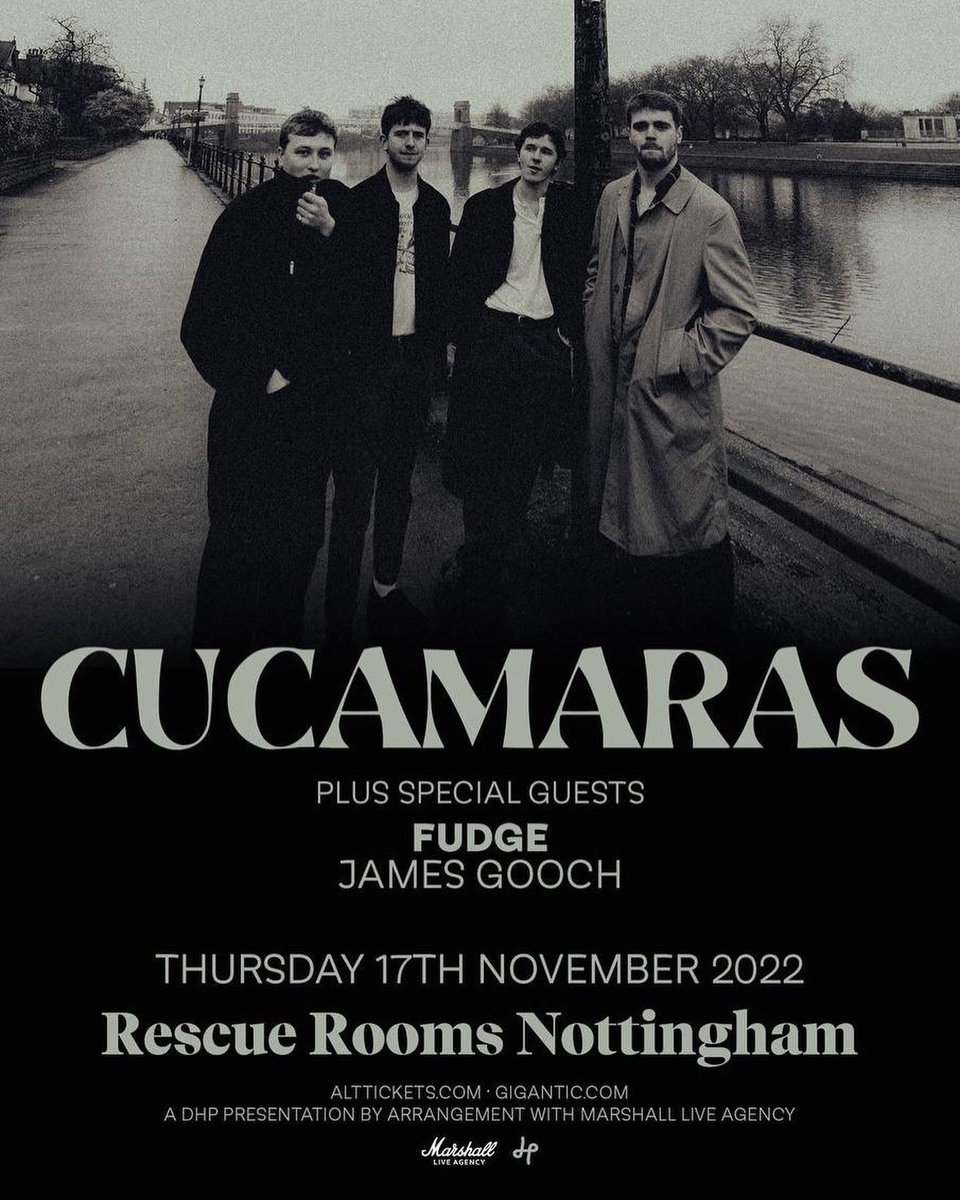 CUCAMARAS (@cucamarasband) on Twitter photo Stage times for <a href="/rescuerooms/">Rescue Rooms</a>: 
Doors: 6:30
James Gooch: 7
<a href="/FudgeBand/">Fudge.</a>: 8
SARAMACUC: 9 
Limited tickets left on the door, see you all later Stage times for <a href="/rescuerooms/">Rescue Rooms</a>: 
Doors: 6:30
James Gooch: 7
<a href="/FudgeBand/">Fudge.</a>: 8
SARAMACUC: 9 
Limited tickets left on the door, see you all later