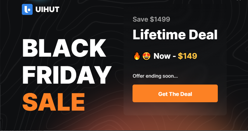 Hurray, Discounts are available on UIHUT during Black Friday. Buying Lifetime for $149 saves you $1449😍

At uihut.com , you can find more than 21,000 designs.  

#uihut #uiux #ポケモンSV  #uidesigner #designresources #ニャオハ #UIUXDesigner