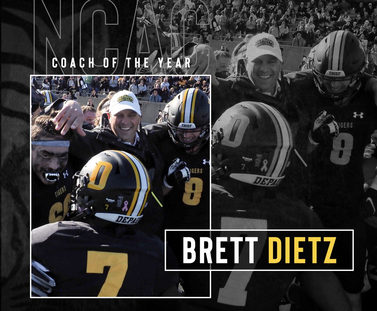 Congrats to Brett Dietz, Back to Back <a href="/NCAC/">NCAC</a> Coach of the Year!

#StillHungry | #TeamDePauw