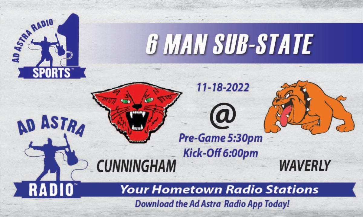 If you can't make the Cunningham Sub-State game on Friday, our friends <a href="/AdAstraRadio/">AdAstraRadio</a> have you covered!