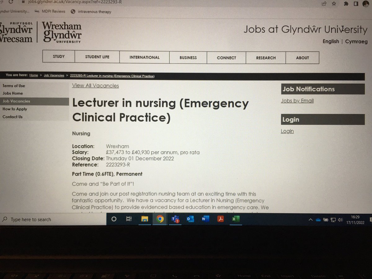 Looking for an exciting career in lecturing but not sure it’s for you?  Speak to us in Glyndwr university and join our team! ⁦@NursingGlyndwr⁩ ⁦<a href="/GlyndwrUni/">Wrexham Glyndwr University</a>⁩