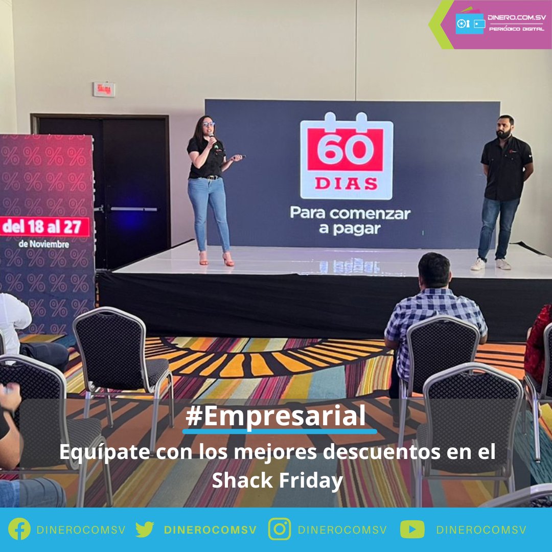 dinerocomsv's tweet photo. #Empresarial @RadioShack anuncia su tradicional Shack Friday, una temporada llena de descuentos en todas sus categorías hasta con un 50% de descuento 😄🥳😎
Léalo completo: https://t.co/O1Sr0agiz8
#Dinero #ShackFriday #Dinerocomsv #ElSalvador https://t.co/XvOfJB56Fl