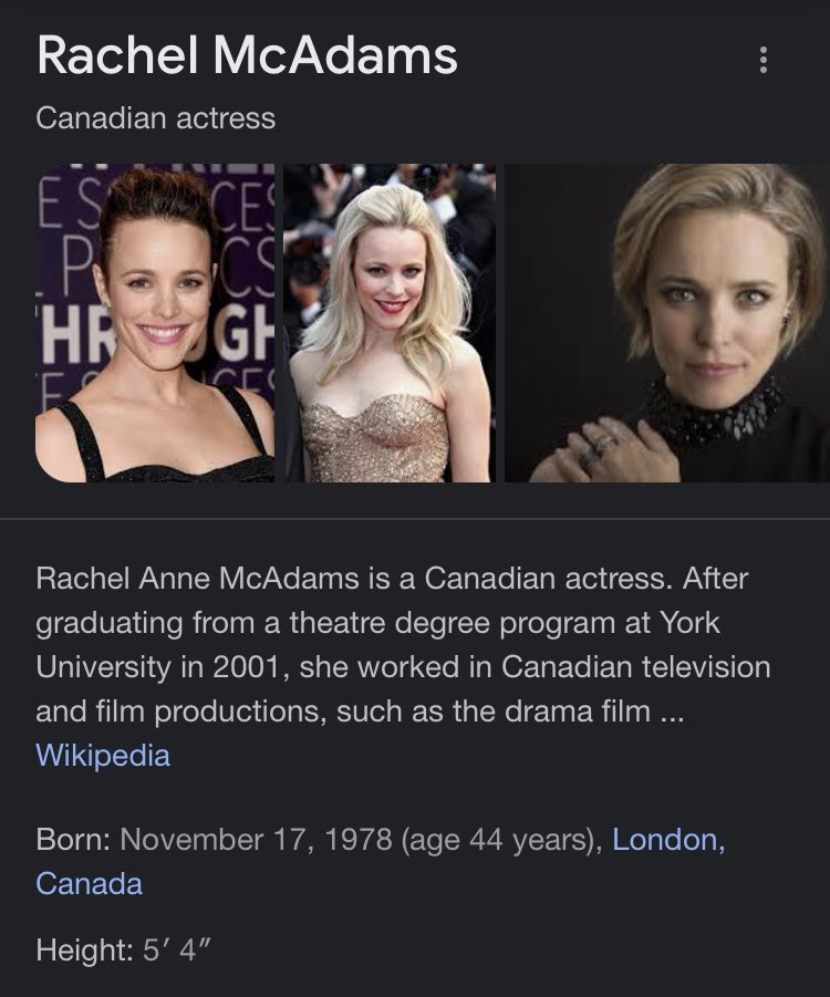 Happy Birthday Rachel McAdams and Fartin Martin Scorsese. They are also both 5 4 