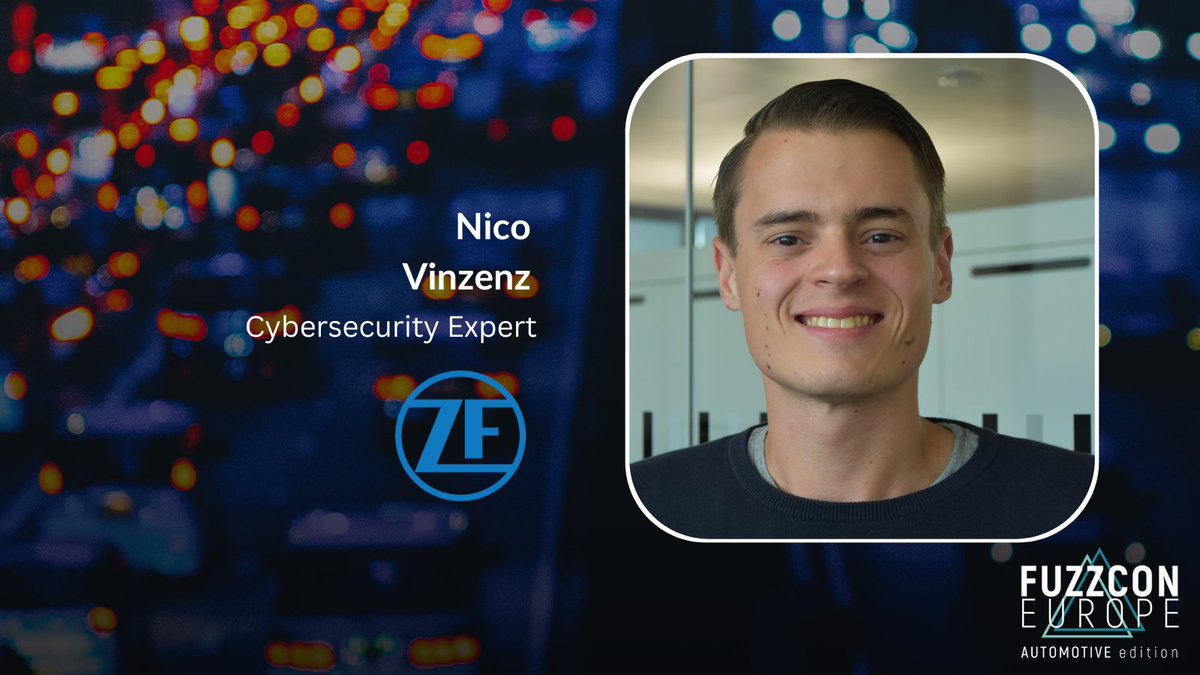 ZF_Group's tweet image. “Fuzz testing is a powerful method to find software security vulnerabilities. But timing and scope of its application is crucial,&quot; said ZF-Expert Nico Vinzenz at #FuzzCon Automotive. He explained how to integrate it early in the development to save costs.

#cybersecurity