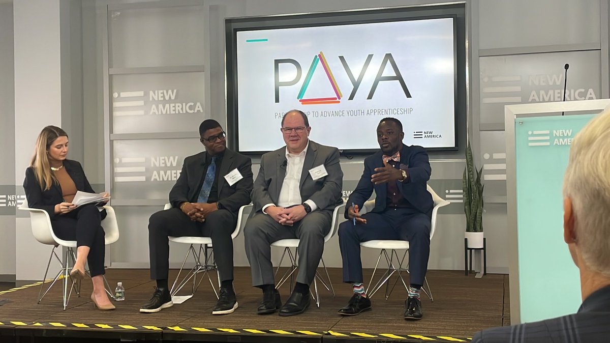 “We value a no wrong door approach for young people.” - @MannyLamarre from the @USDOL. #YouthApprenticeship is a way to multiply options that students have after they finish high school! @NewAmerica @NatlGovsAssoc #NAW2022