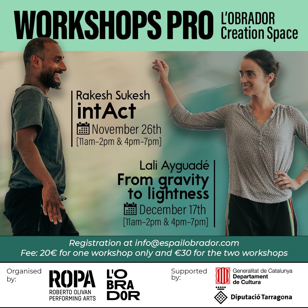 EspailObrador's tweet image. 🔝Breaking news! @SukeshRakesh and @LaliAyguadeCo will be our 𝐖𝐎𝐑𝐊𝐒𝐇𝐎𝐏𝐒 𝐏𝐑𝐎 teachers! A unique opportunity to learn with two of the best international artists. You can’t miss it!

ℹ️  espailobrador.com/en/calendar/ or at info@espailobrador.com

#EspaiLOBRADOR #danceworkshop