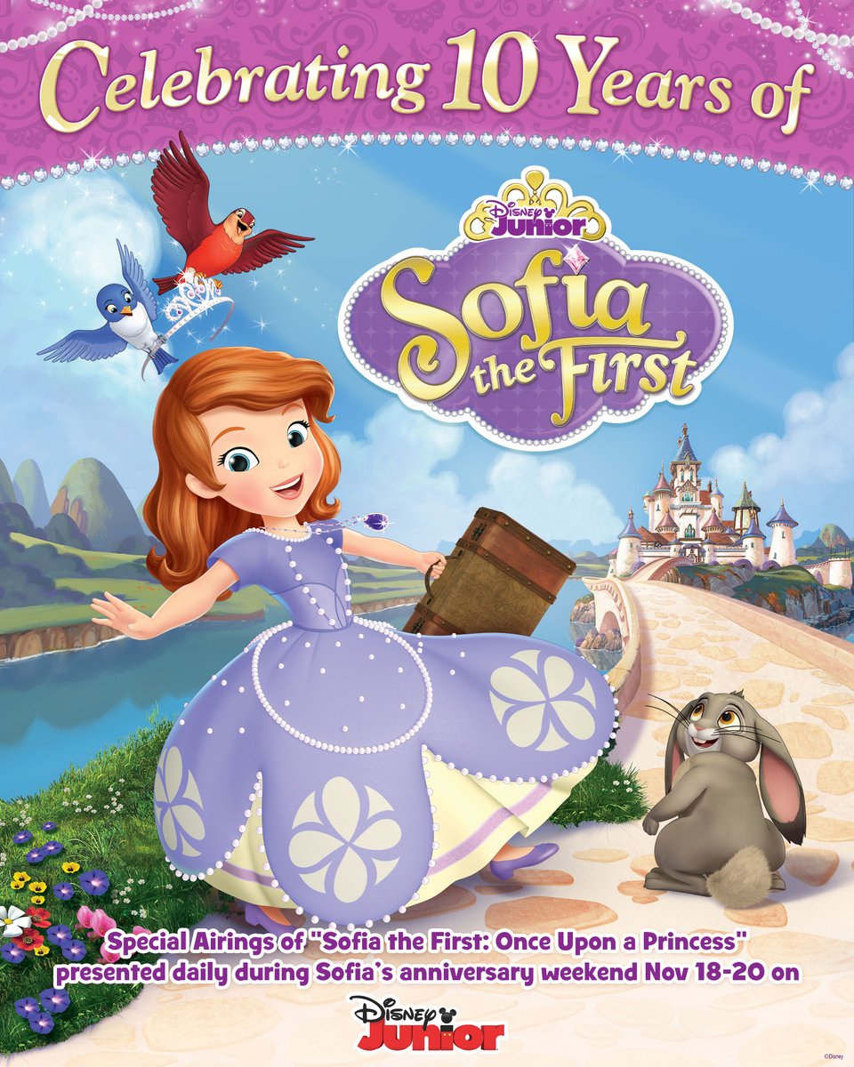 #SofiaTheFirst: Once Upon a Princess celebrates its 10 year anniversary on 11/18! Plus, it was just announced that the show’s executive producer, Craig Gerber, has extended his overall deal with #DisneyBrandedTelevision and is developing a 'Sofia the First' spinoff series!