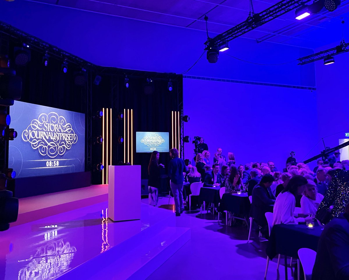 Se tillkännagivandet av Stora Journalistprisets vinnare 18:00. 
storajournalistpriset.se