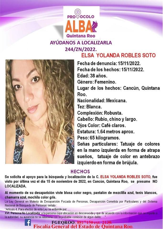 Comisión de Búsqueda Quintana Roo (@busqueda_qroo) on Twitter photo 