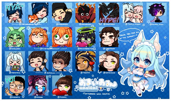 Angelin_vtuber's tweet image. Very cute EMotes here&amp;gt;

✨DM please✨