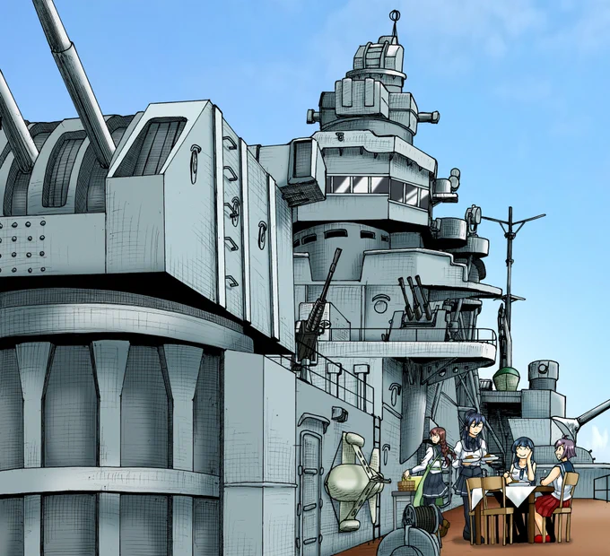 #見た人もなにか無言で軽巡洋艦をあげる 