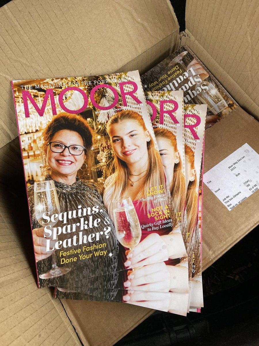 Love taking new mags round to our advertisers - can still smell the print on these babies!