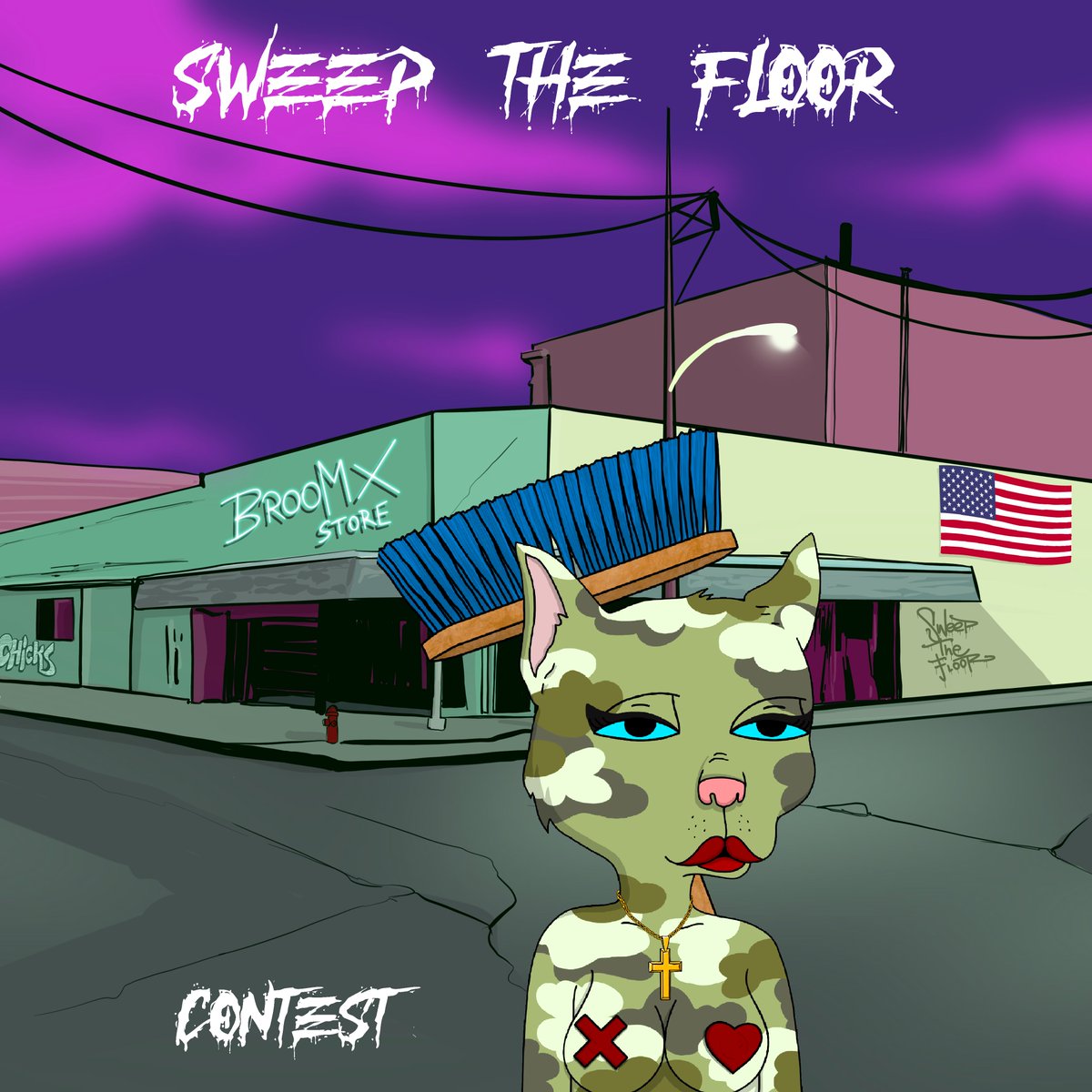 This Caturday prepare for the Gutter Chicks' Sweep the Floor contest! 🧹🧹🧹
Given the tough times, we thought some good news would be purrrfect.
❗Four prizes of 0.2 ETH each (one including a special role on our Discord🤓) and one SurPrize 😸

Rules will be posted on Caturday.