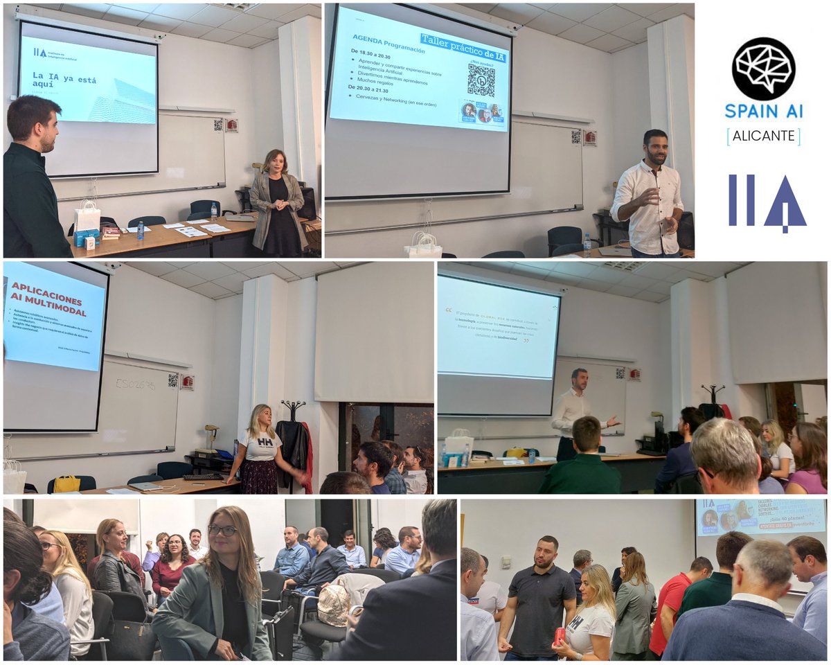 Instituto de Inteligencia Artificial (@iia_es) on Twitter photo Hoy enviamos un big GRACIAS 🙏. Ayer disfrutamos de una súper jornada en el taller práctico de #InteligenciaArtificial que organizamos junto a <a href="/SpainAI_Alicant/">Spain AI Alicante</a> con un gran número de asistentes. Hoy enviamos un big GRACIAS 🙏. Ayer disfrutamos de una súper jornada en el taller práctico de #InteligenciaArtificial que organizamos junto a <a href="/SpainAI_Alicant/">Spain AI Alicante</a> con un gran número de asistentes.