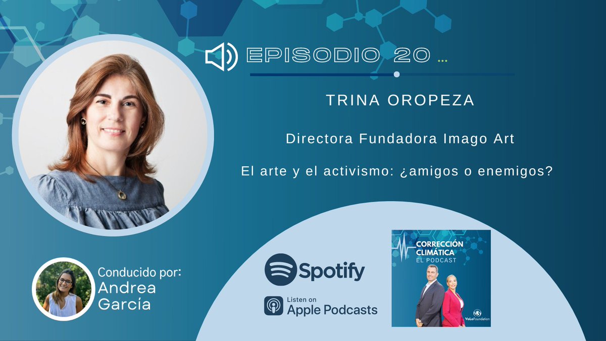 🔊¡ Nuevo episodio del Podcast Corrección Climática!🌎
Trina Oropeza cuenta con más de 30 años de experiencia en el campo educativo con niños y adultos, además es emprendedora de proyectos sociales, educativos y artísticos.
➡️ Escúchalo aquí: bit.ly/3geWItO ⬅️