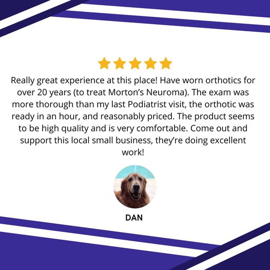 ActionWearOrtho's tweet photo. ⭐️⭐️⭐️⭐️⭐️
✅Evaluated & fitted by highly qualified staff
✅Get your orthotics in 1 easy appointment
✅TRUE custom orthotics
✅High quality
✅Last up to 3 years
👇
https://t.co/DnqVrW9lqF
#supportsmallbusiness #customorthotics #orthotics #comfort #footpain #5starreview #amfit https://t.co/JiqOPJYuqW